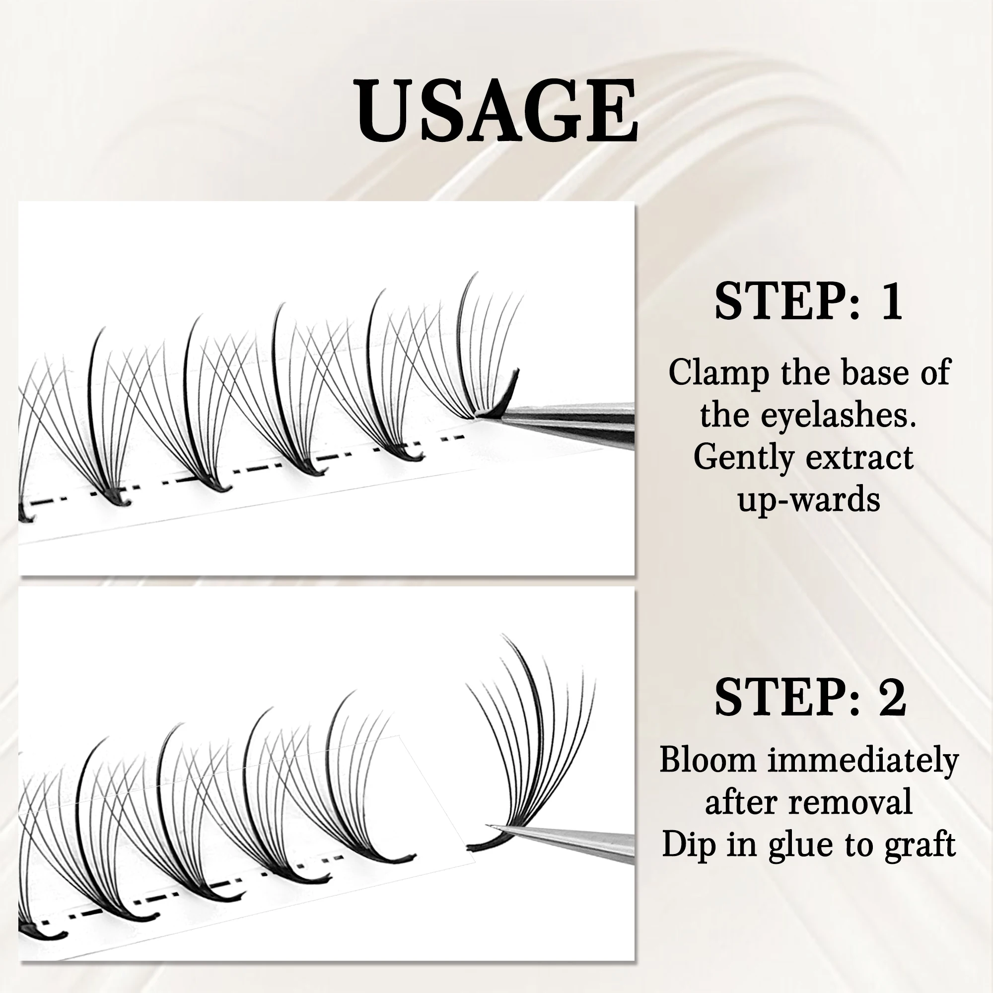 12rows tray premade spike fans russian volume eyelashes extension 5/7/9D pointy base hybrid natural individual lashes wholesale
