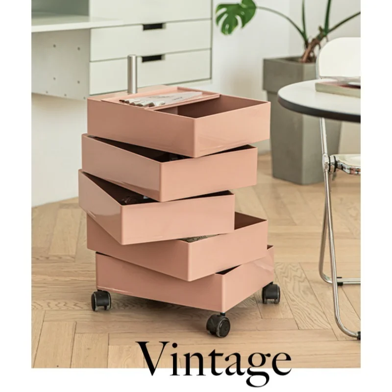 Living Room Cabinets Versatile Home Storage Cabinet Non-Toxic ABS Material 360° Rotation Space Efficient For Bedroom And Office