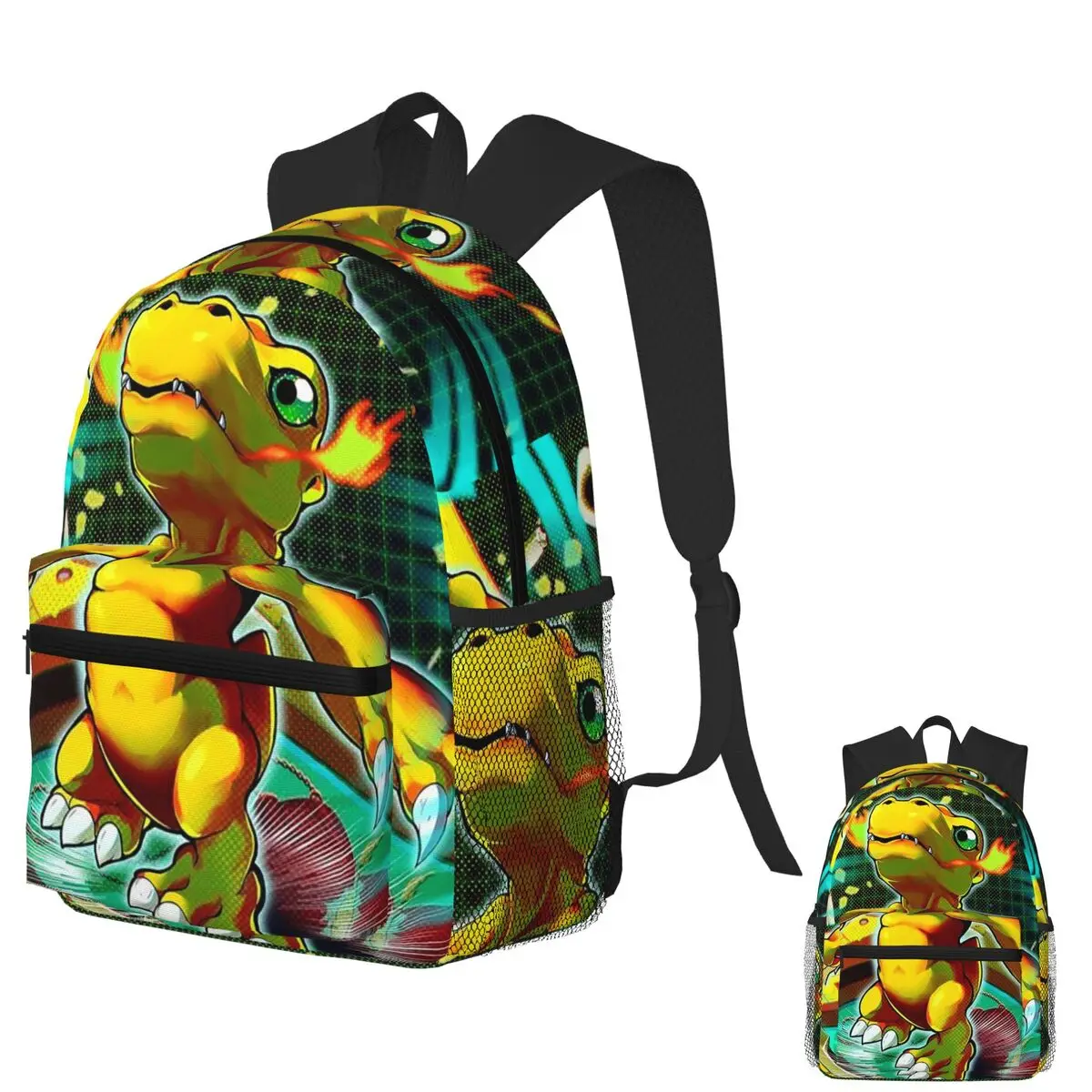 Mochila para estudiantes de Anime Digimon Agumon, mochila escolar para senderismo, mochila de viaje para hombres y mujeres, mochila de moda, bolsos de hombro