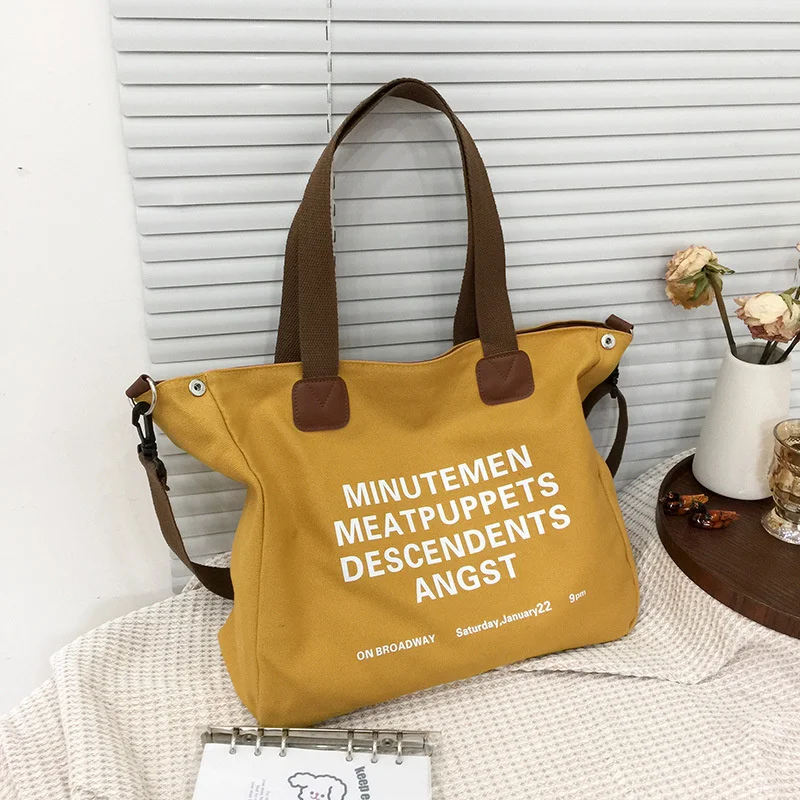 2022 New Top Quality Women Canvas Shoulder Bags Large Size Printed Letters Handbags Totes  Multifunctional bags Drop Shipping