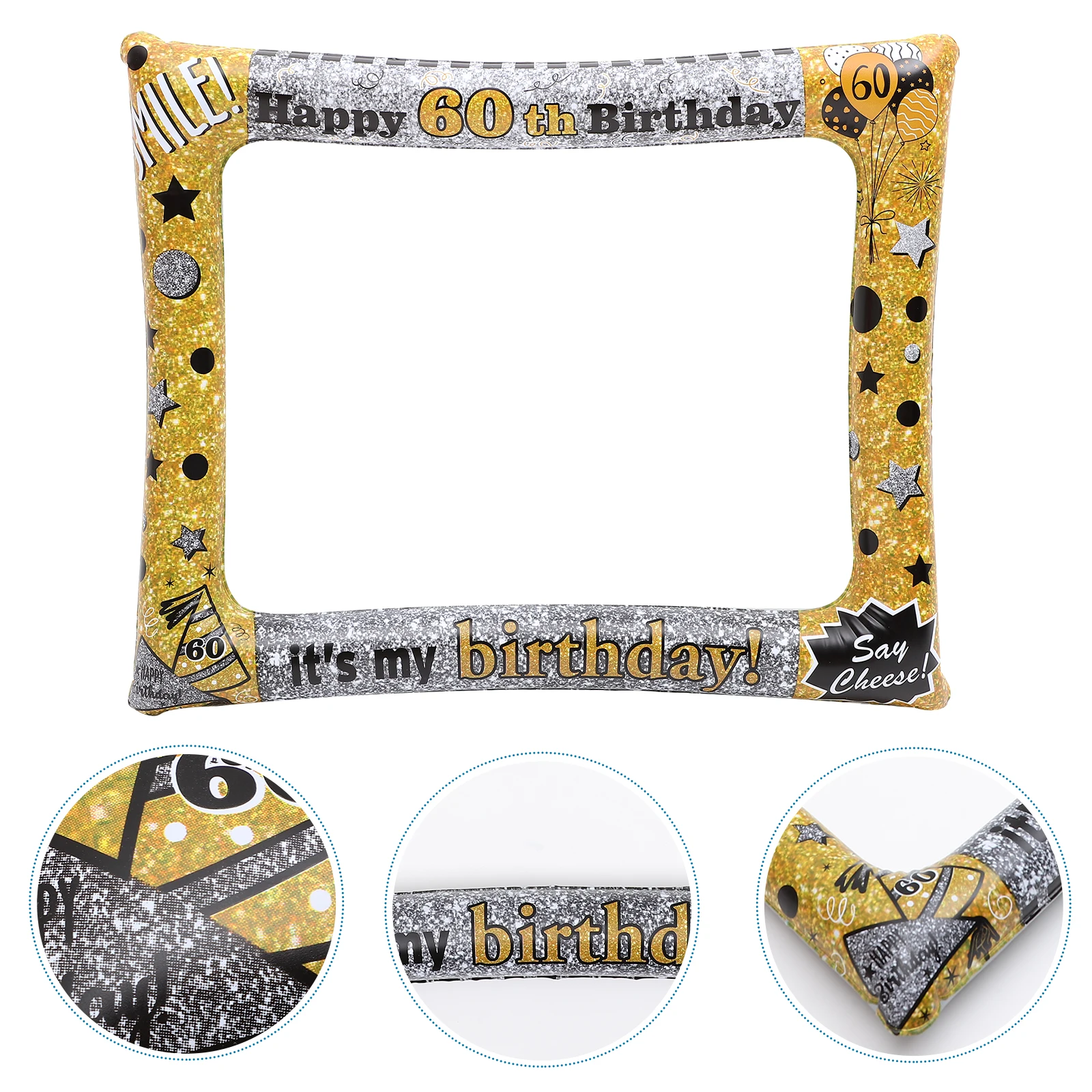 

18Th Birthday Inflatable Selfie Frame PVC Material Bright Favor Supplies Photo Booth Props Birthday Decorations Fun