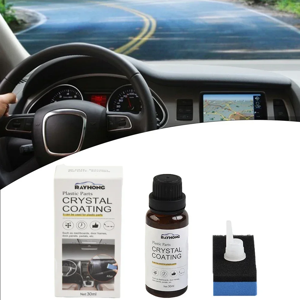 

Cleaning Tool Coating Plastics Parts 1 Set 30ml Brand New Car Trim Restorer Disperse Rain High Quality