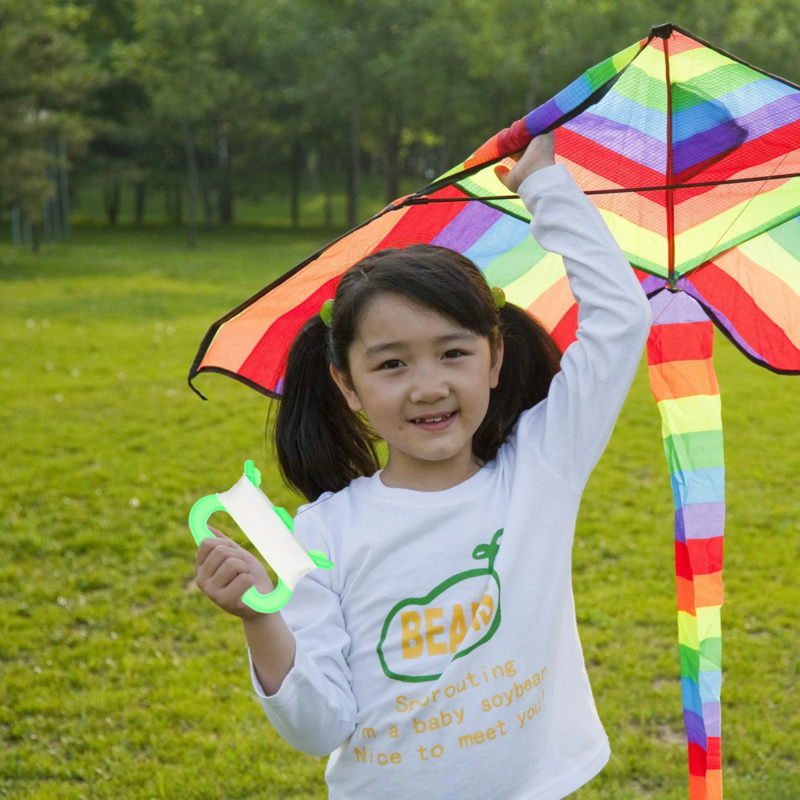 8-teiliger Drachengriff mit 100 m langer Kunststoffspule zur einfachen Steuerung, glatte Wicklung, Outdoor-Flugzubehör