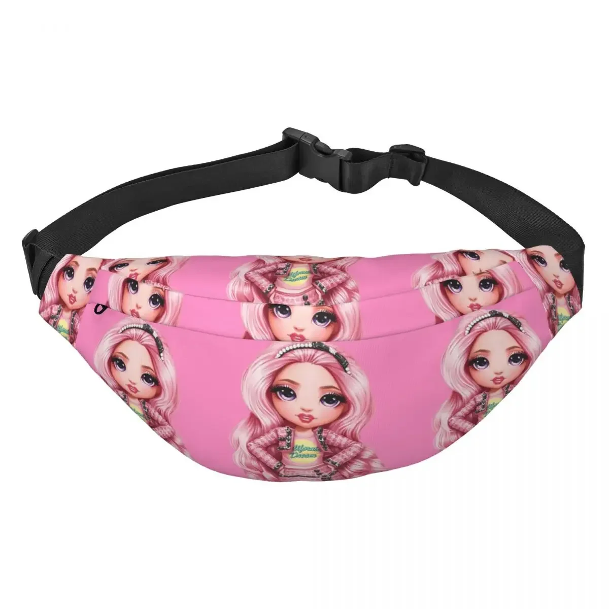 Customized Rainbow Amaya Rainbow High Doll Fanny Pack Women Men Cool Sling Crossbody Waist Bag Cycling Camping Phone Money Pouch