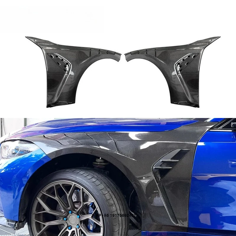 For G80 G81 M3 Competition CS 2020-2026 Dry Carbon Fiber AE Style Car Body Kits Side Fenders