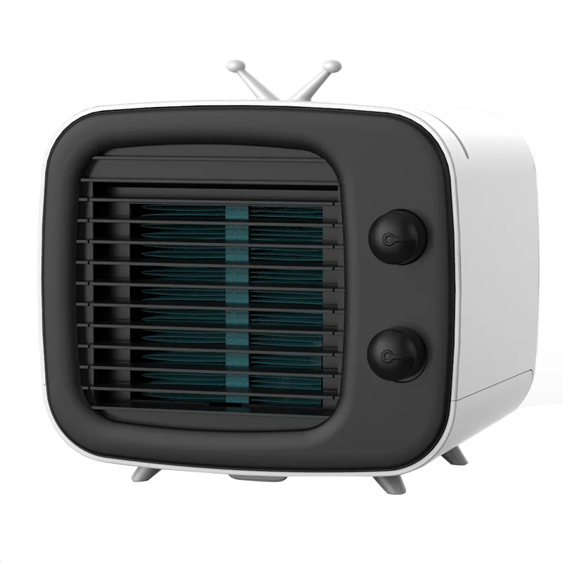 USB5V 10W Air Cooler พัดลมไฟฟ้าพร้อม0.3L ถังน้ำความจุ Air พัดลมทำความเย็น Mini ระบายความร้อนเครื่องปรับอากาศพัดลมทำความเย็น