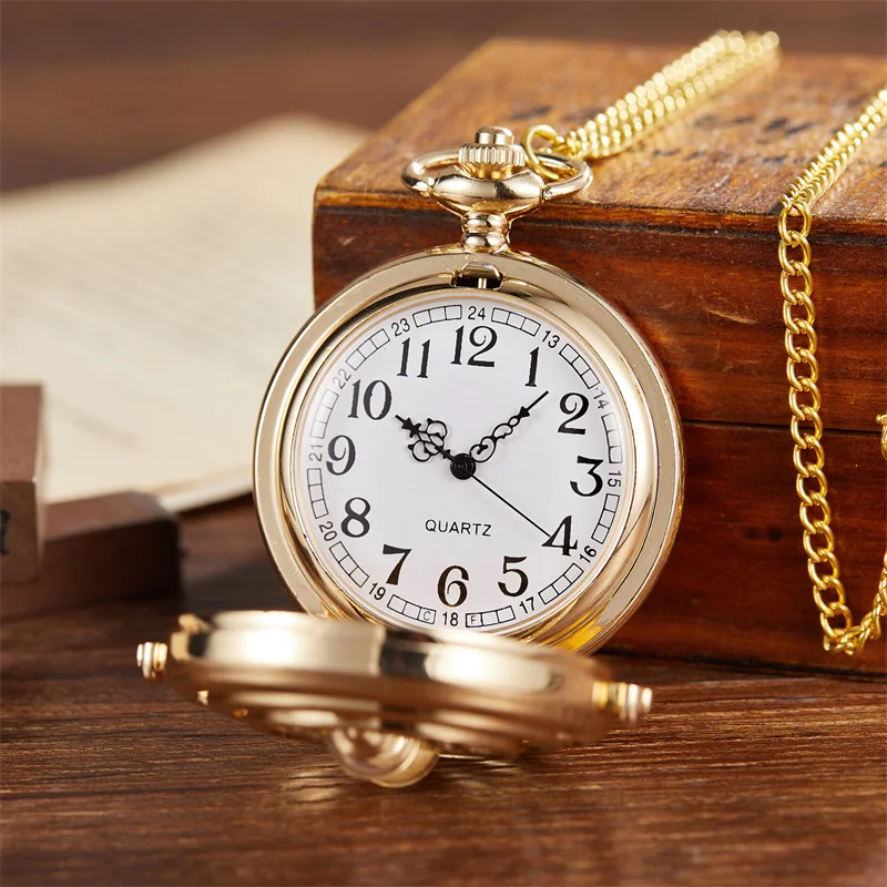 Luxurious retro hollowed out hourglass timer exquisite quartz pocket watch necklace pendant men women students hanging watch