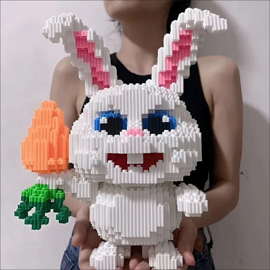 

New 30cm Disney Extra Large Rabbit Building Blocks Small Particle Assembly High Difficulty Birthday Gift For Children And Adults
