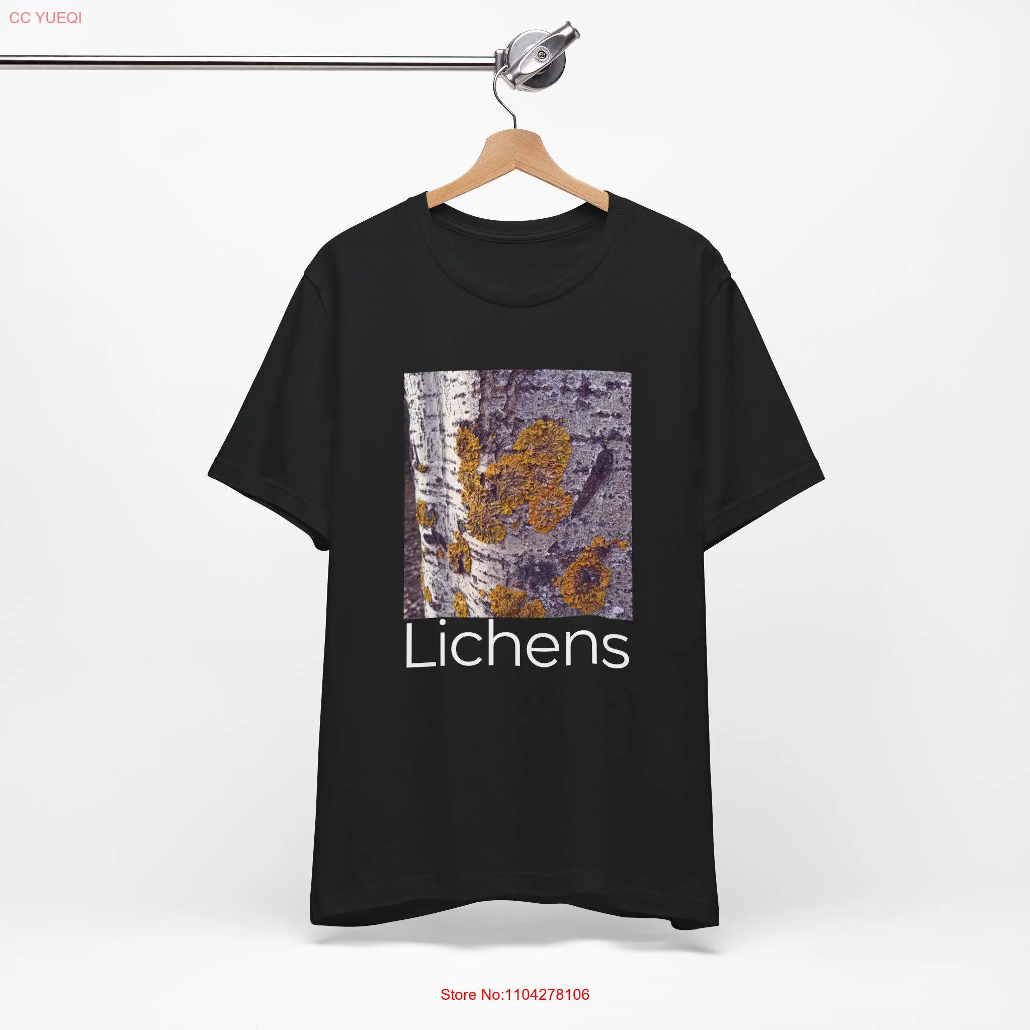 Lichen T Shirt Close Up Nature Print Macro Nature's Detail Jersey  long or short sleeves