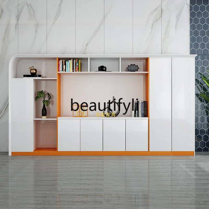 

Painting file Floor information cabinet Simple modern locker Boss table Bookcase