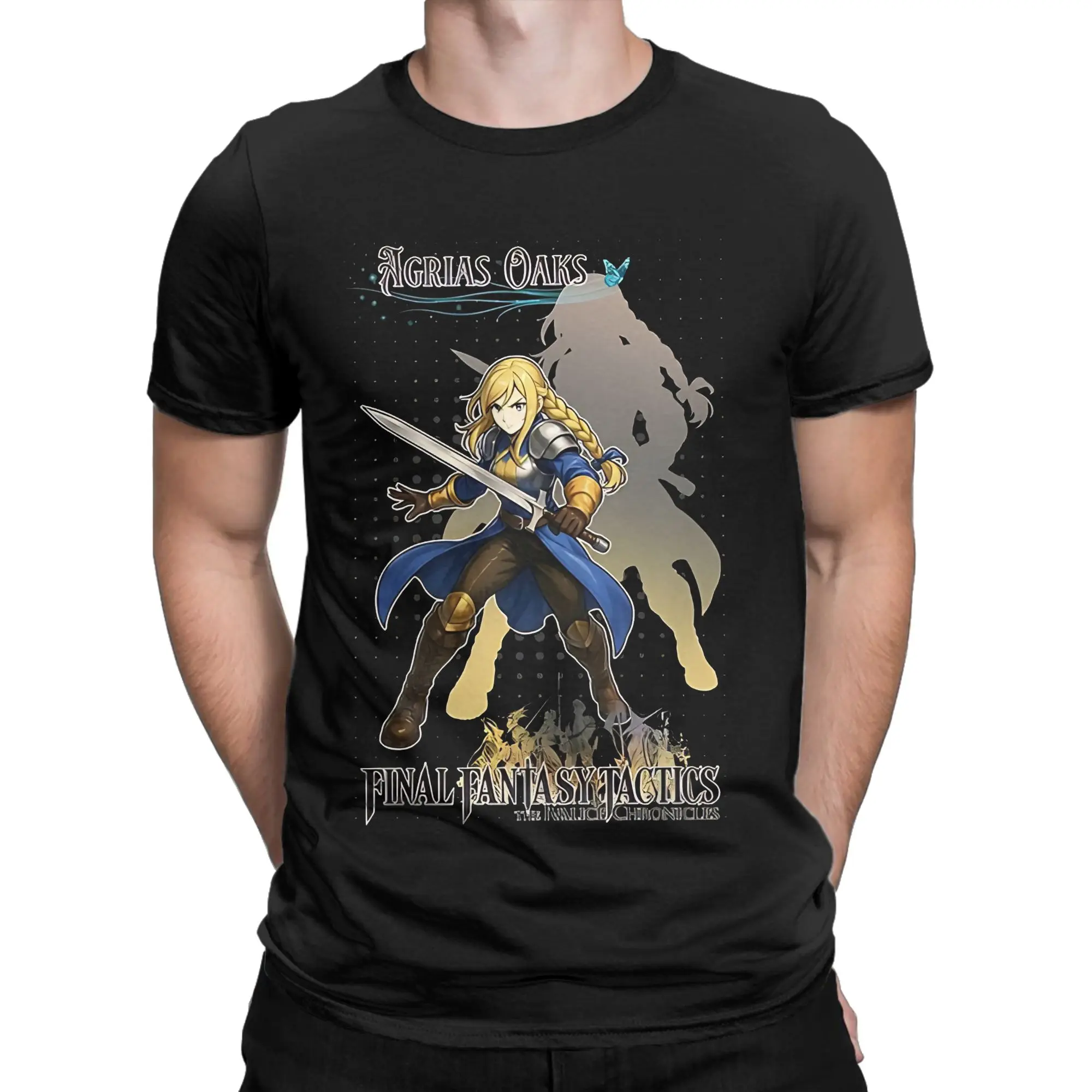 Agrias Oaks Final Fantasy Tactics  T-Shirt Men  Funny 100% Cotton Tees Crew Neck Short Sleeve T Shirt Gift Idea Tops