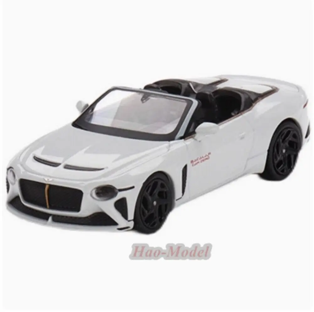 Модель автомобиля TSM MINIGT 1/64 для Bentley Mulliner, литые из сплава, имитация игрушек для мальчиков, подарки на день рождения, хобби, демонстрационные украшения, белый цвет