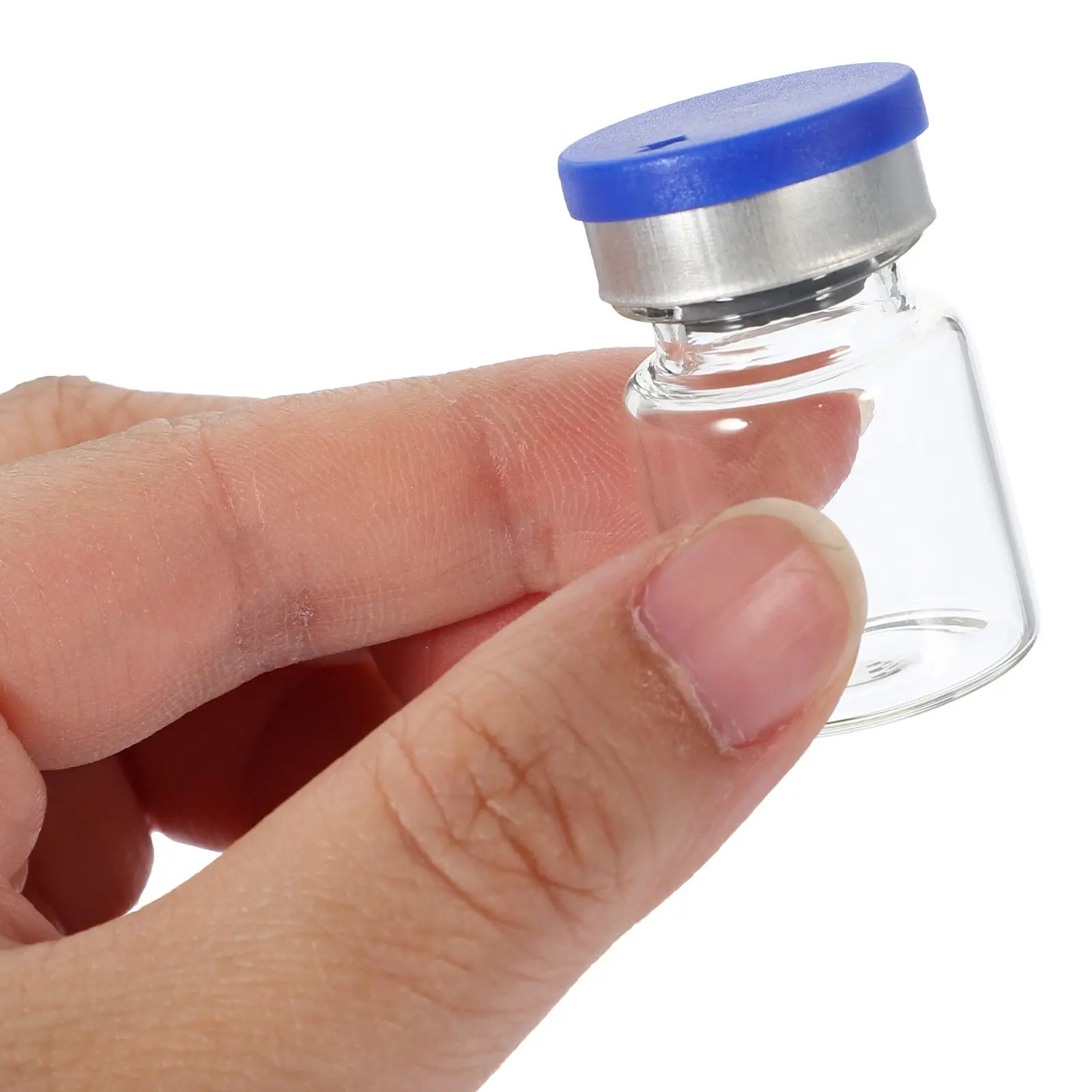 20 Pcs Empty Sample Bottle Glass Small Storage Bottles with Cover Liquid Sampling Test Tubes