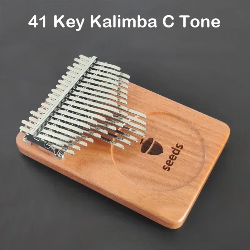 Seeds Wooden Kalimba 41 Keys Professional Thumb Piano Music Keyboard Kalimbas Finger Piano Children's Musical Instruments Gift