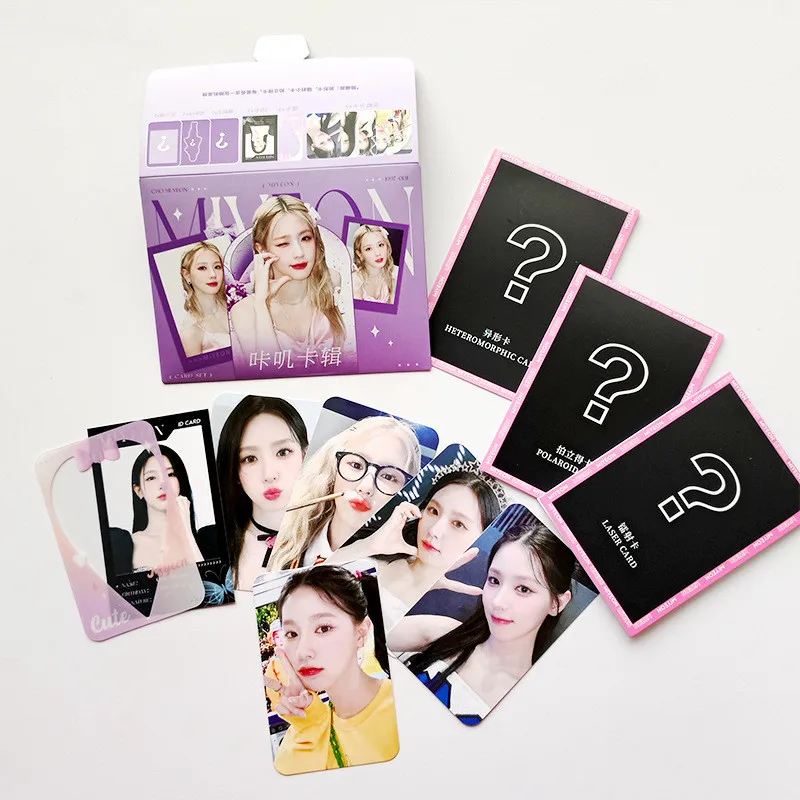 Idol-ビンテージスタイルのグラフィックカード,ファンメイドカードコレクション,idubua soon yuqi,g I-DLEアルバム,ファンギフト