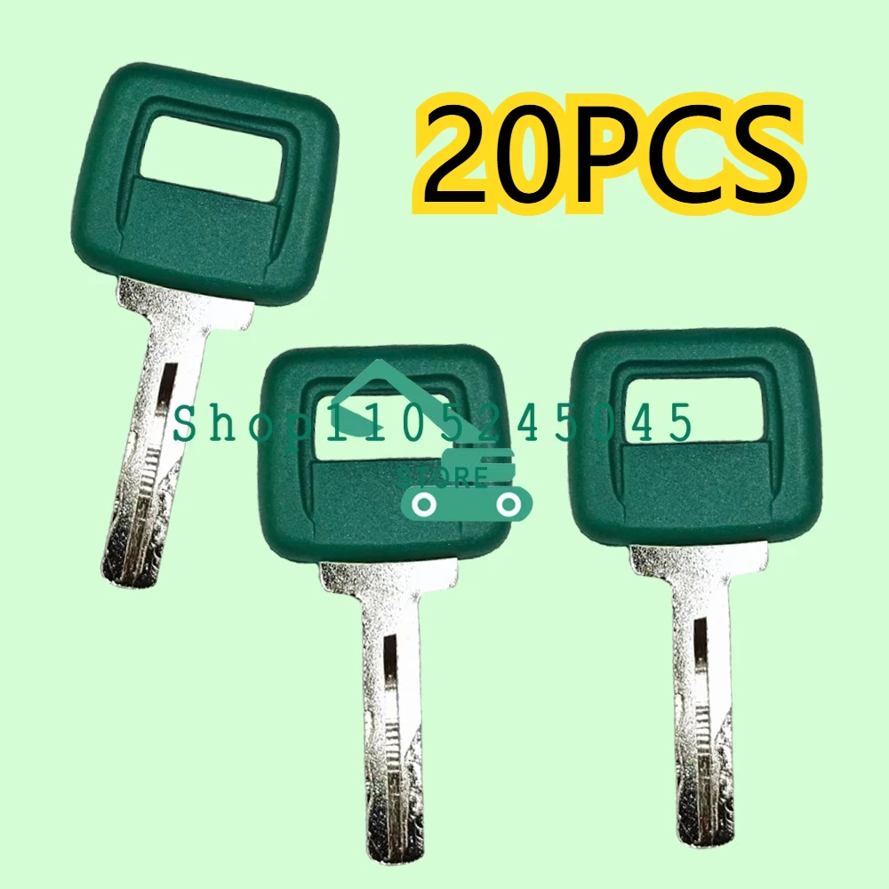 

20 шт. ключей зажигания для экскаваторов EC55, 60, 210, 290, 300, 350, 480D – новая запасная часть для строительной техники