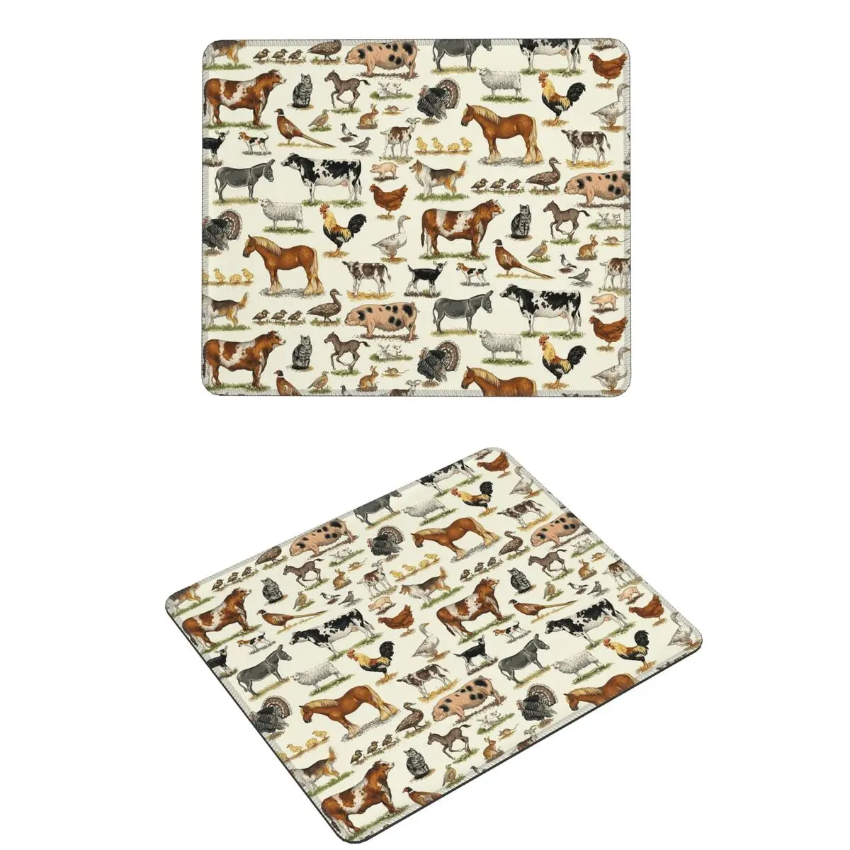 Alfombrilla de ratón para mascotas, diseño de animales de granja, granja, pueblo, teclado de ordenador, alfombrilla para ratón, alfombrilla de escritorio para ordenador portátil, alfombrillas para mesa de oficina