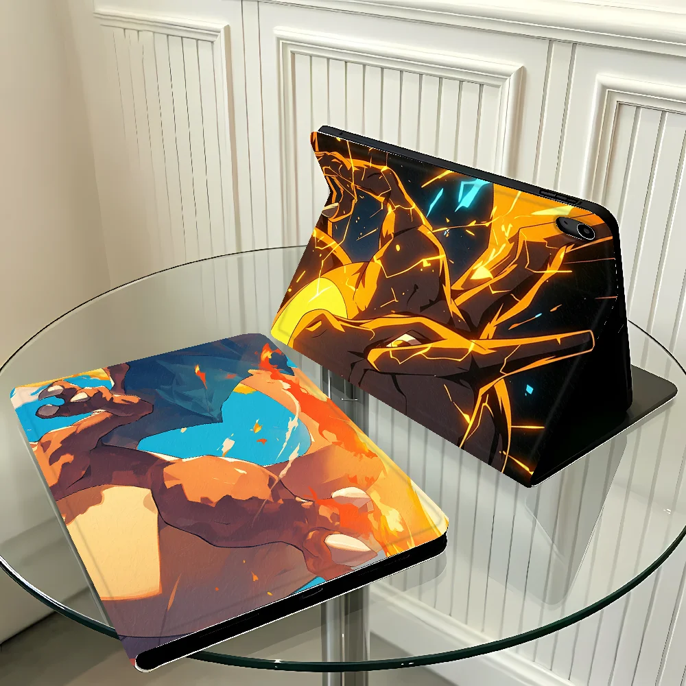Cool Pokemons Charizard Case for Apple iPad Pro11 13 10th 7/8/9th Air 11 13 M4 M3 M2 A16 2026 with Pencil Slot Air 4/5/6th