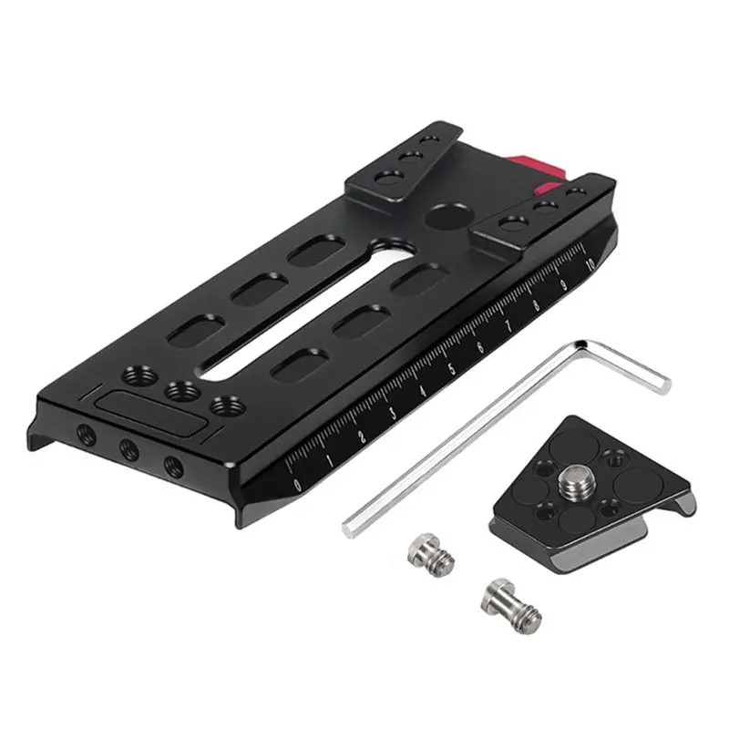 B63B-Gimbal Quick Release Plate For Zhiyun Dji Handheld Stabilizer Extension Plate V Mount Arca Clamp Camera Baseplate