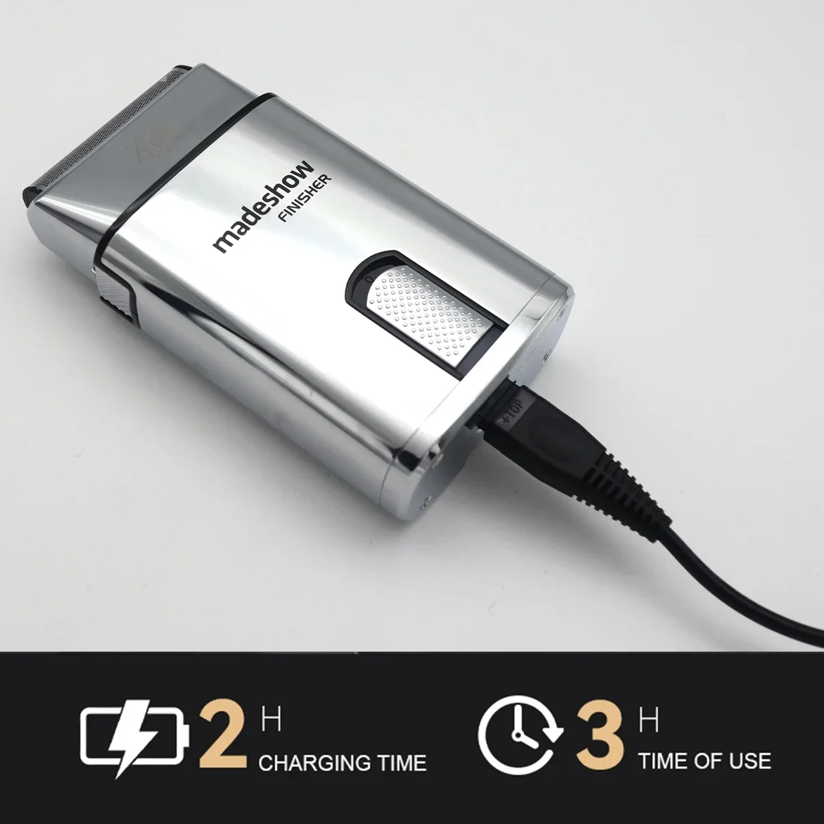 Madeshow M7 Shavers for Men,Professional Oil Head Reciprocating Hair Clippers Metal Body 0MM Cutter Electric Beard Trimmer