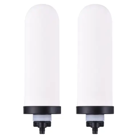 2pcs Ceramic Filter Candle With Activated Carbon Compatible With Gravity Water Filter System