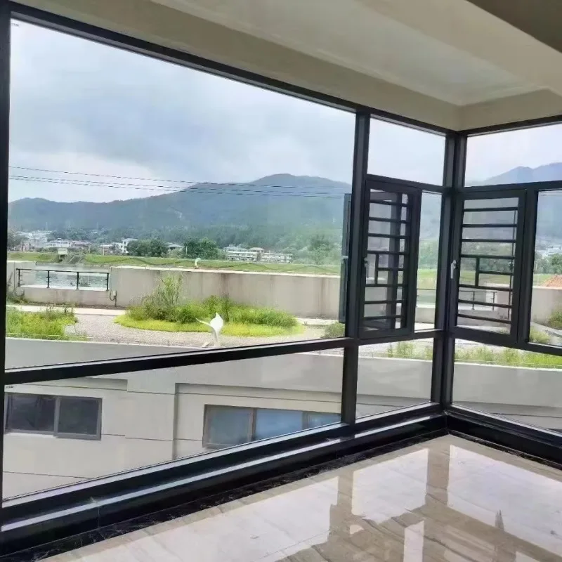 

Настройка горячей продажи окон в американском стиле с двойными створками и экранами