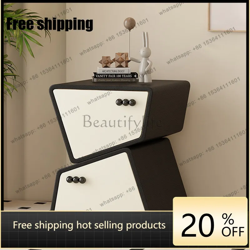 FGModern Simple Bedside Tables Classic Versatile Trendy Luxury Nightstands Beauty Storage Meble Do Pokoju Bedroom Furniture