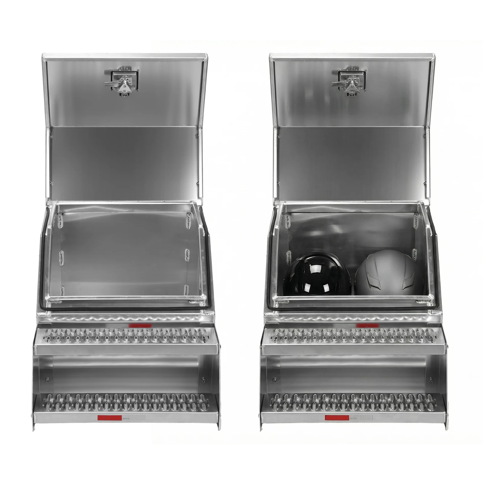 

Weatherproof Lockable Storage Box 12/23 Inch Semi Truck Tool Box with T-Handle Latch Lock Compatible for Peterbilt & More