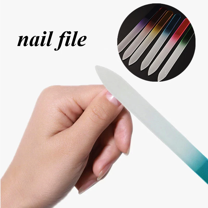 

1 шт., профессиональные пилочки для ногтей из хрустального стекла, мини-шлифовальный инструмент для ногтей, портативный буфер для ногтей, многоразовые маникюрные инструменты, аксессуары