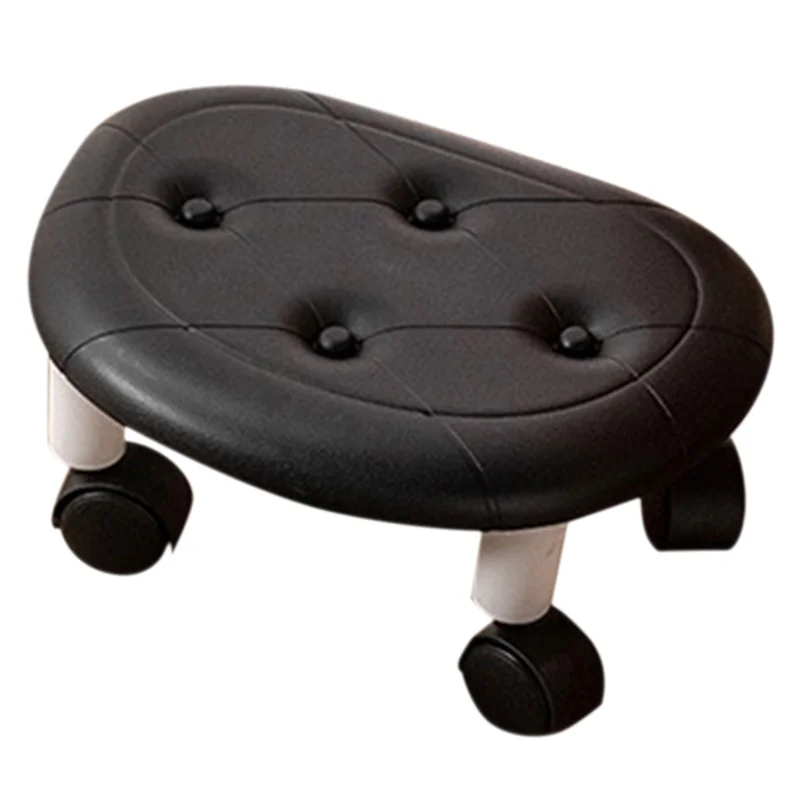 

CHCH круглый табурет со шкивом, водонепроницаемая губчатая подушка, низкий табурет, домашний стул для смены обуви, портативный утолщенный механизм