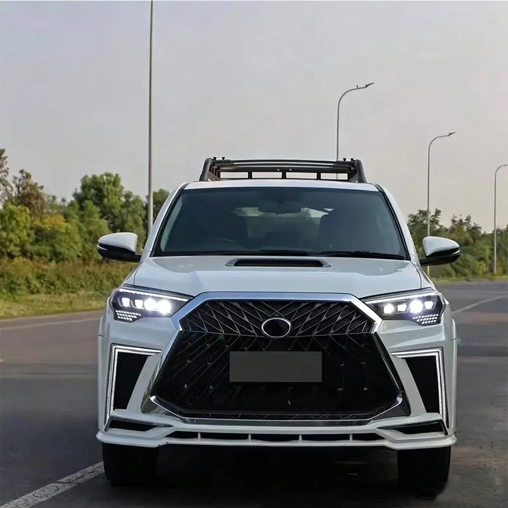 LED Headlights Black For Toyota Hilux 4Runner 2014-2024 Housing Full LED Projector Sequential Turn Signal Headlamp Pair