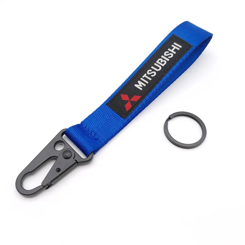 Car Keychain Lanyard Hanging Strap with Metal key Ring for Mitsubishi Lancer Asx Outlander PAJERO L200 Atuko Jinxuan ASX Yige