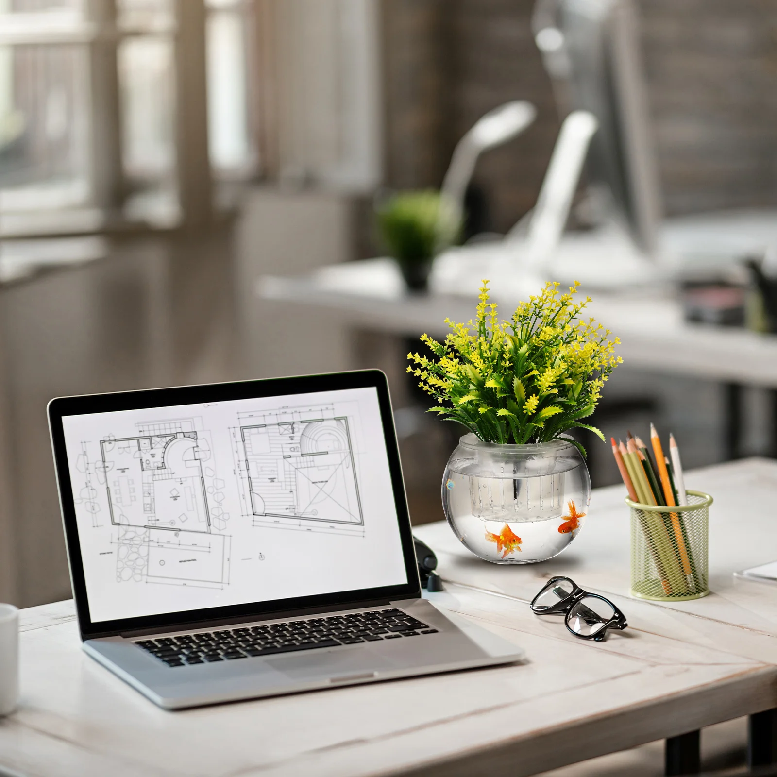 

Hydroponics Plant Water Storage Glass Bottle Transparent Removable Basket Large Capacity Safe Glass Practical Adornment