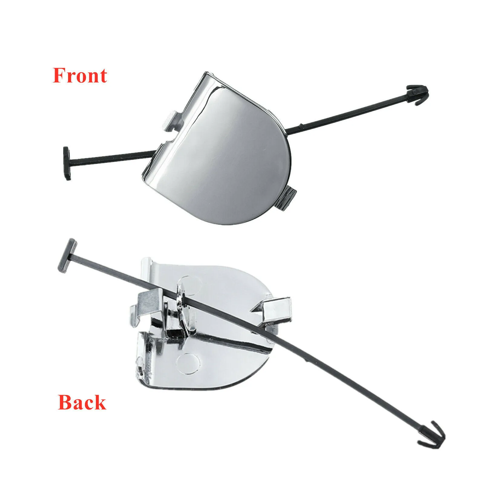 For Fiat 500 07-12 Car Rear Bumper Towing Hook Eye Cover Cap Chrome New#735455393 Auto Exterior Accessories