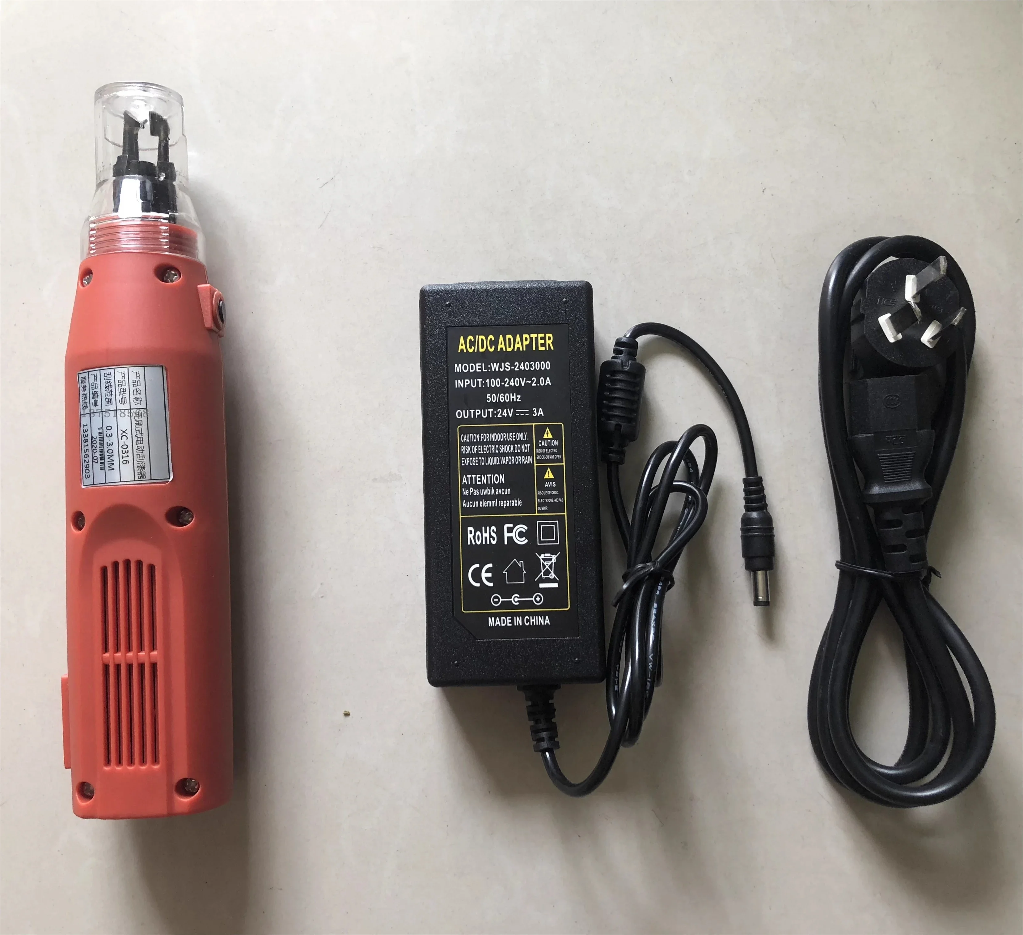 **AC 100-240V Brushless Enameled Wire Stripper XC-0316 for 0.3-3.0mm Wires**