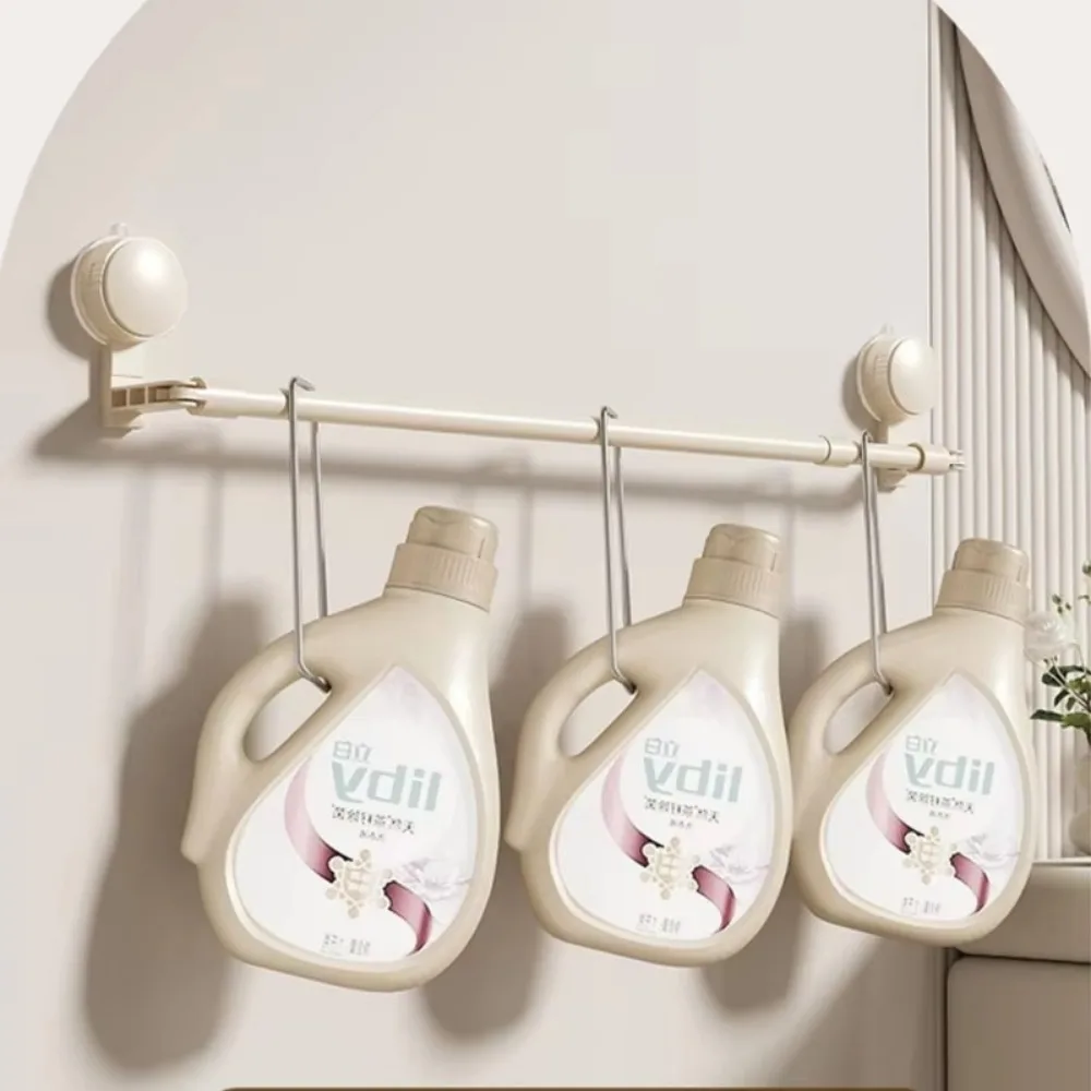 

Портативная настенная вешалка для полотенец на присоске, выдвижной держатель для полотенец с одним стержнем, самоклеящаяся бесследная полка для хранения, кухня, ванная комната