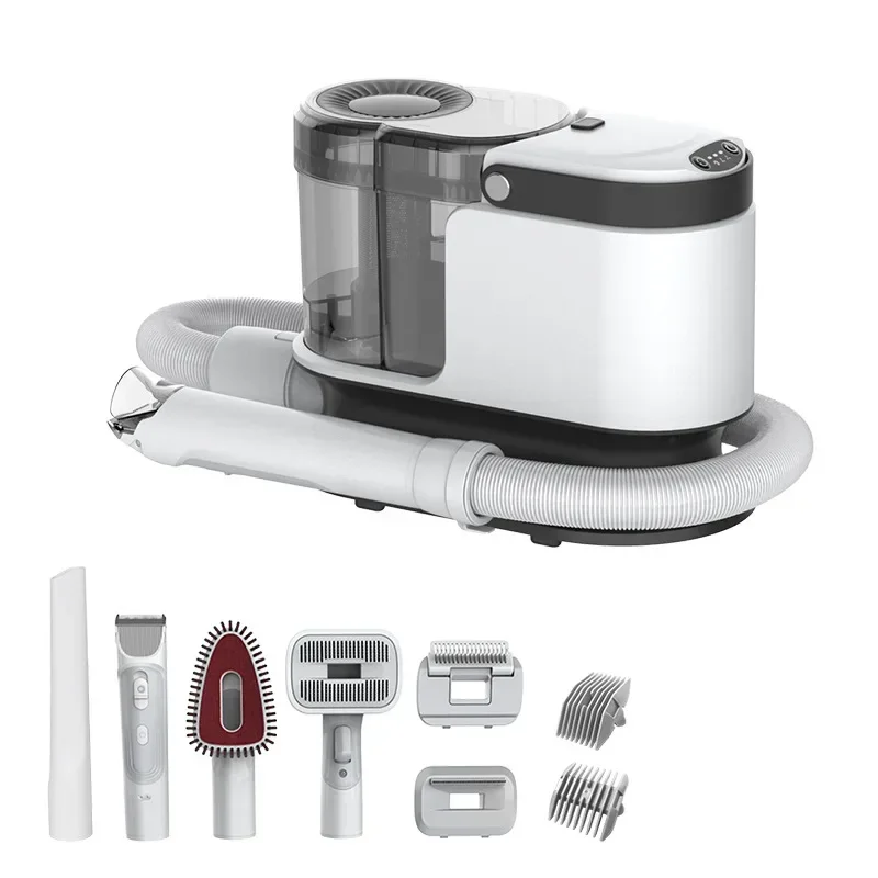 Pet hair suction device, shaver, multi-functional household pet hair shearing and combing device