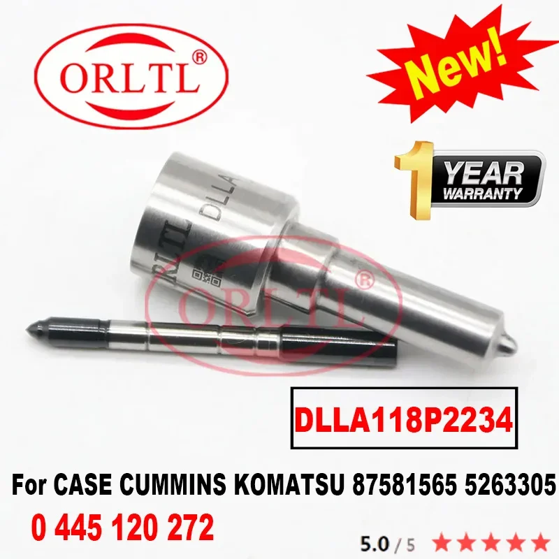 ORLTL DLLA118P2234 OEM 0 433 172 234 Diesel Injector Nozzle FOR CASE CUMMINS KOMATSU 87581565 5263305 0445120272