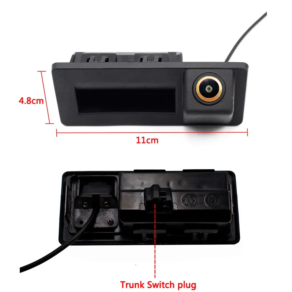 CCD AHD 720P Vehicle Reverse Backup Trunk Handle Camera For Audi A3 A4 VW Touran Tiguan Caddy T5 T6 Polo Skoda Speed Octavia