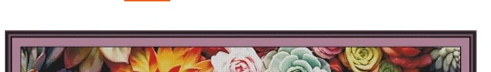 

ZZ5308 Succulent 14CT 16CT Printed On Canvas Cross Stitch DIY Set Needlework Embroidery 165 Colors