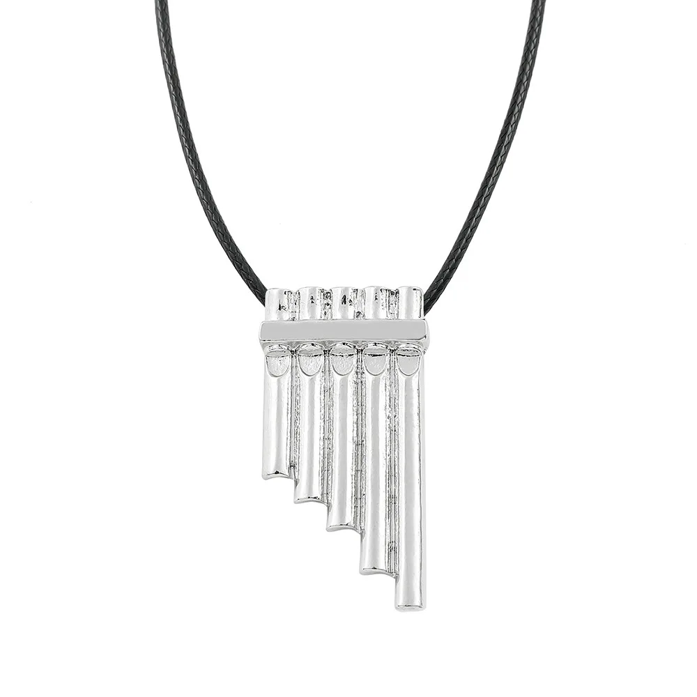Vintage Charm Creative Peter Pan Magic Flute Pendant Necklace Unisex Jewelry Accessory Unique Personality Gift - view 4