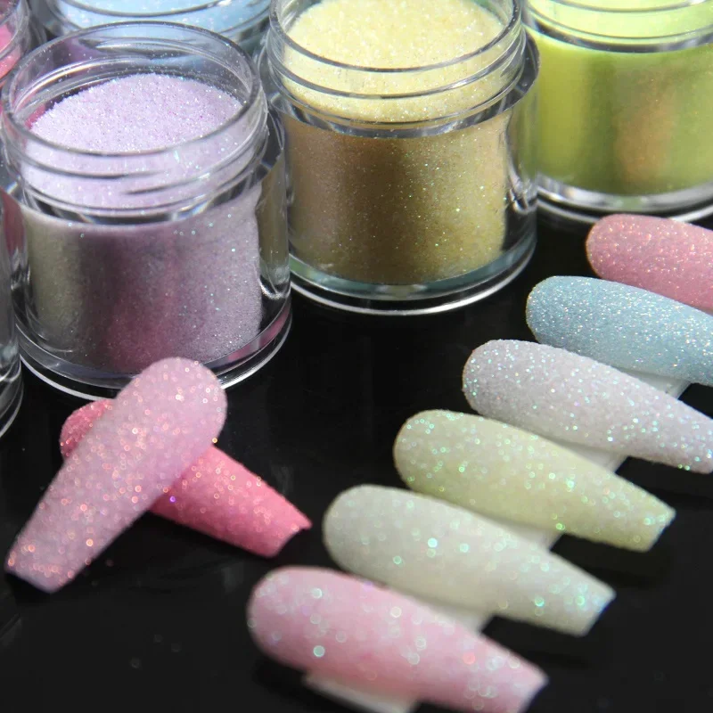 3.5g Iridescente Zucchero Glitter Per Unghie Colorato Caramella Cappotto Polvere Pigmento Per Manicure Effetto Zucchero Polvere Lucida Unghie artistiche 2030