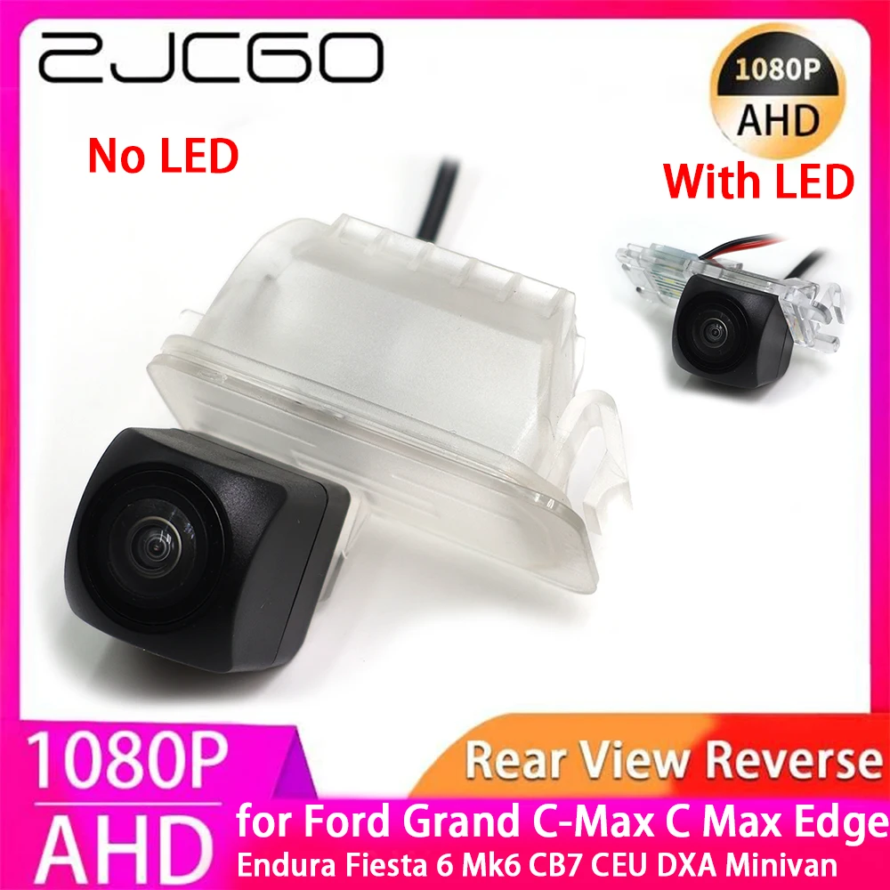 ZJCGO AHD 1080P Parking Reverse Back up Rear View Camera For Ford Grand C-Max C Max Edge Endura Fiesta 6 Mk6 CB7 CEU DXA Minivan