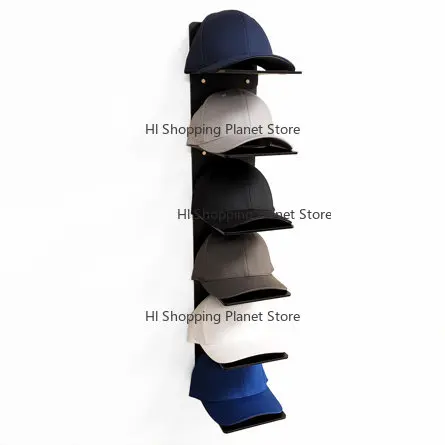 Metal Wall Mounted Baseball Hat Organizer Hat Rack Display Shelf for Hat