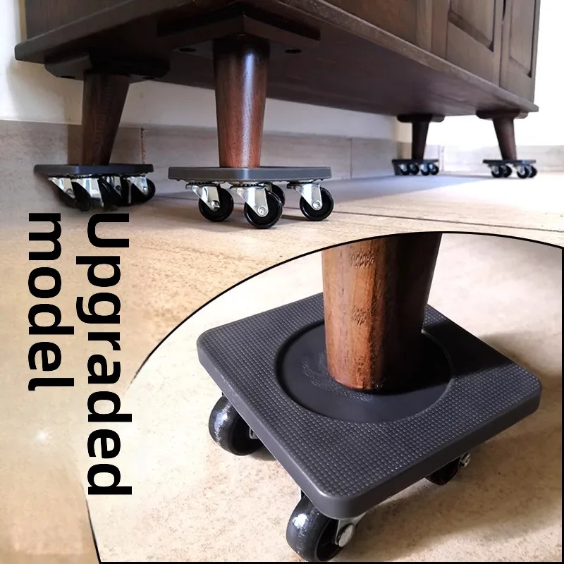 500KG Heavy Duty Furniture Lifter Transport Mover Lifter Slides Wheel Easy Furniture Mover Tool Set Wheel Roller Bar Hand Tools