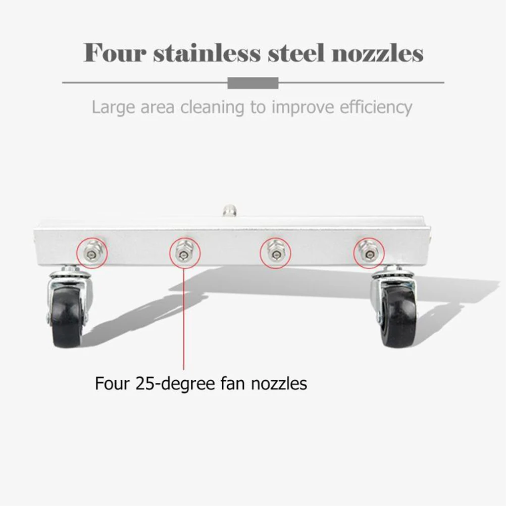 

Cleaner Wash Ground Washer Spray 4 High Pressure Washer Nozzle High Wash Ground Cleaner Roller Wheels Equipment