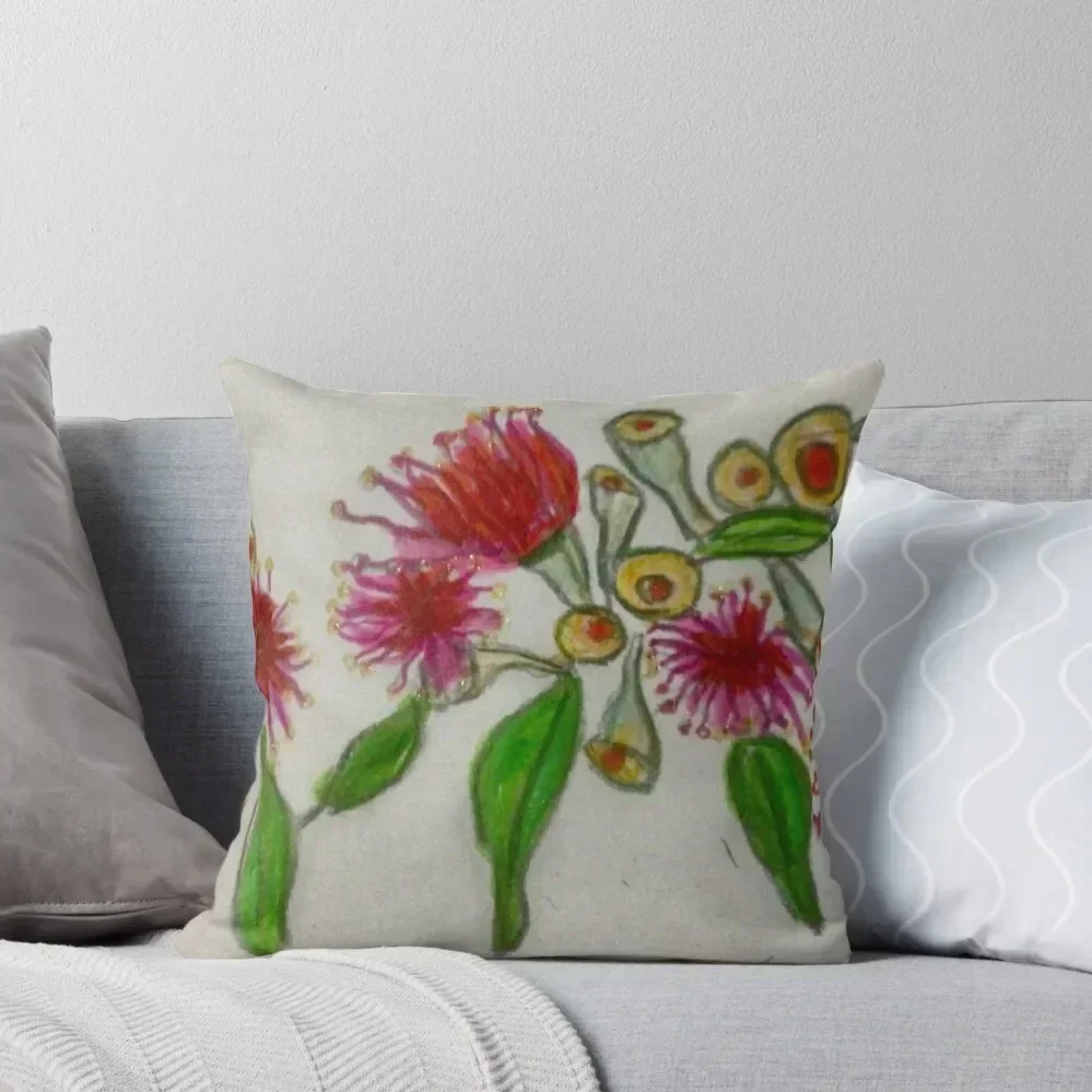 Native gum nut flowers Throw Pillow Ornamental Pillow Decorative Cushions For Luxury Sofa christmas supplies pillow