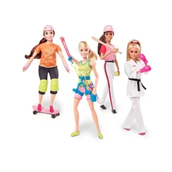 Original Barbie Tokyo 2020 Jacket Sport Climber Skateboarder Karate Dolls for Girls Made To Move 22 Joints Toys for Children