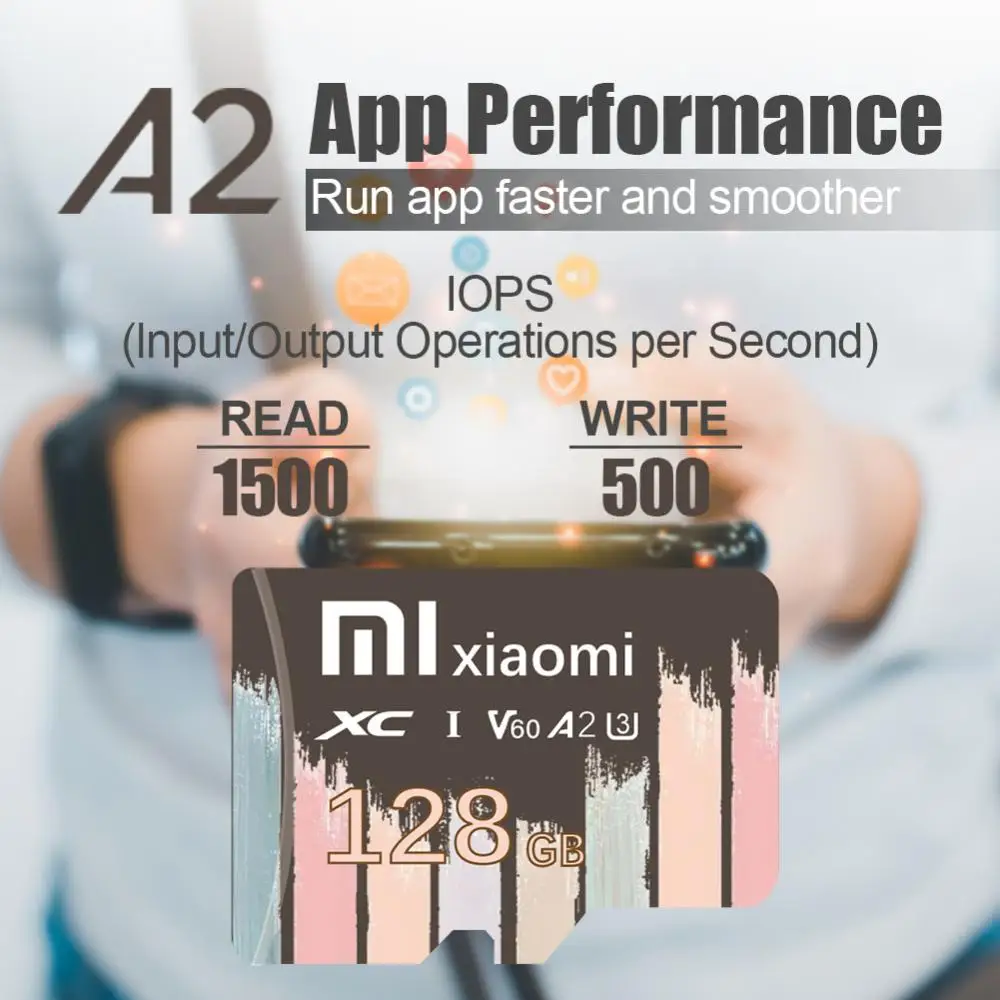 XIAOMI-Mijia Cartão SD de memória de alta velocidade, Mini SD original, TF Flash Card para câmera, telefone, Novo, 128GB, 256GB, 512GB, 1TB