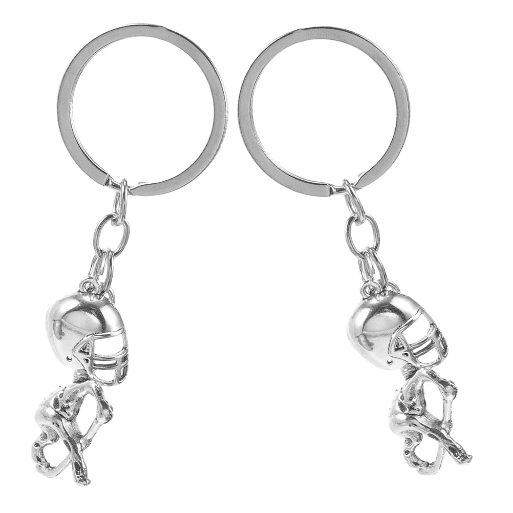 2 Pcs Hockey Keychain Shackle Holder Christmas Sport for Coaches Men Team Motorcycle